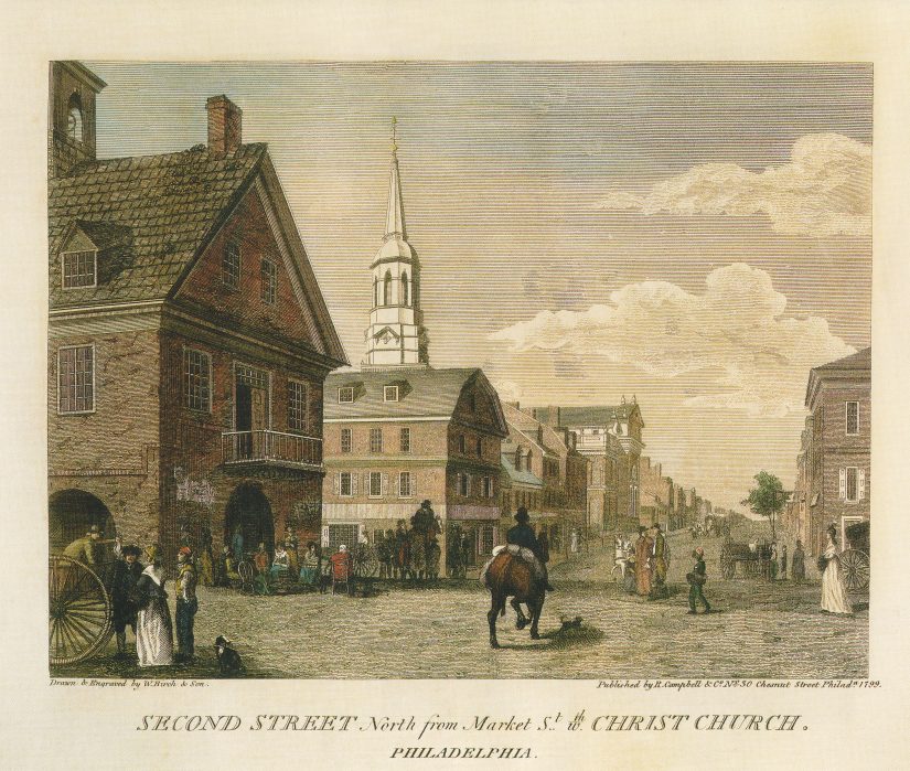 Second_Street_north_from_Market_Birch’s_Views_Plate_15
